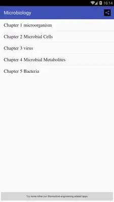 Microbiology android App screenshot 1